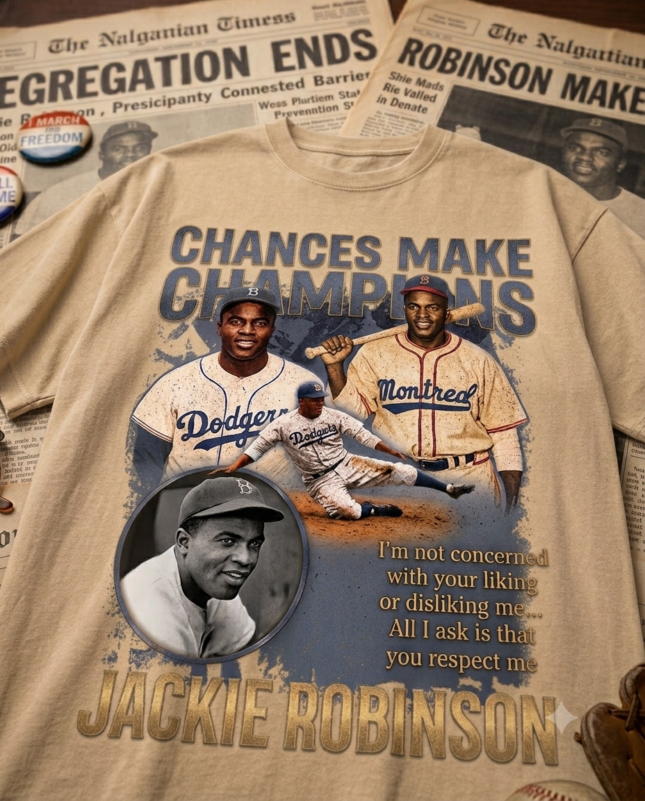 CHANCES MAKE CHAMPIONS x JACKIE ROBINSON VINTAGE TEE