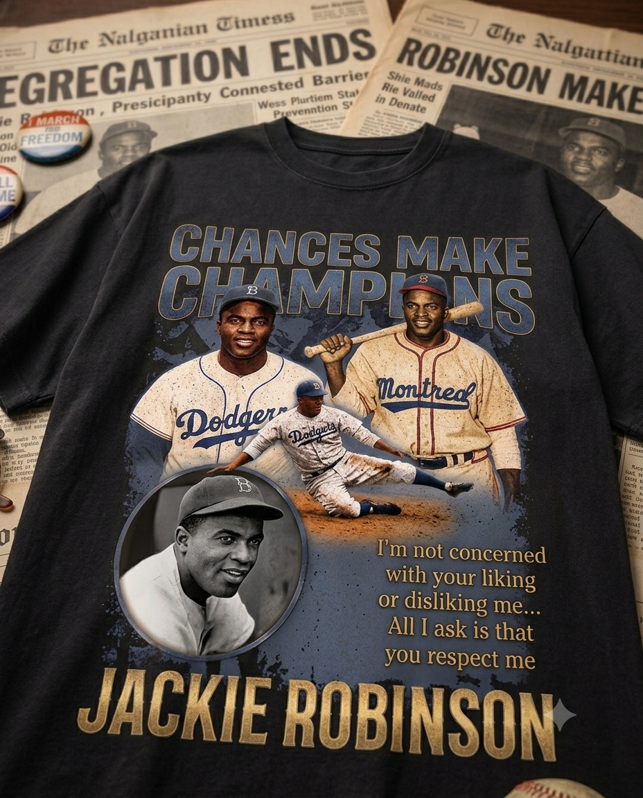 CHANCES MAKE CHAMPIONS x JACKIE ROBINSON VINTAGE TEE