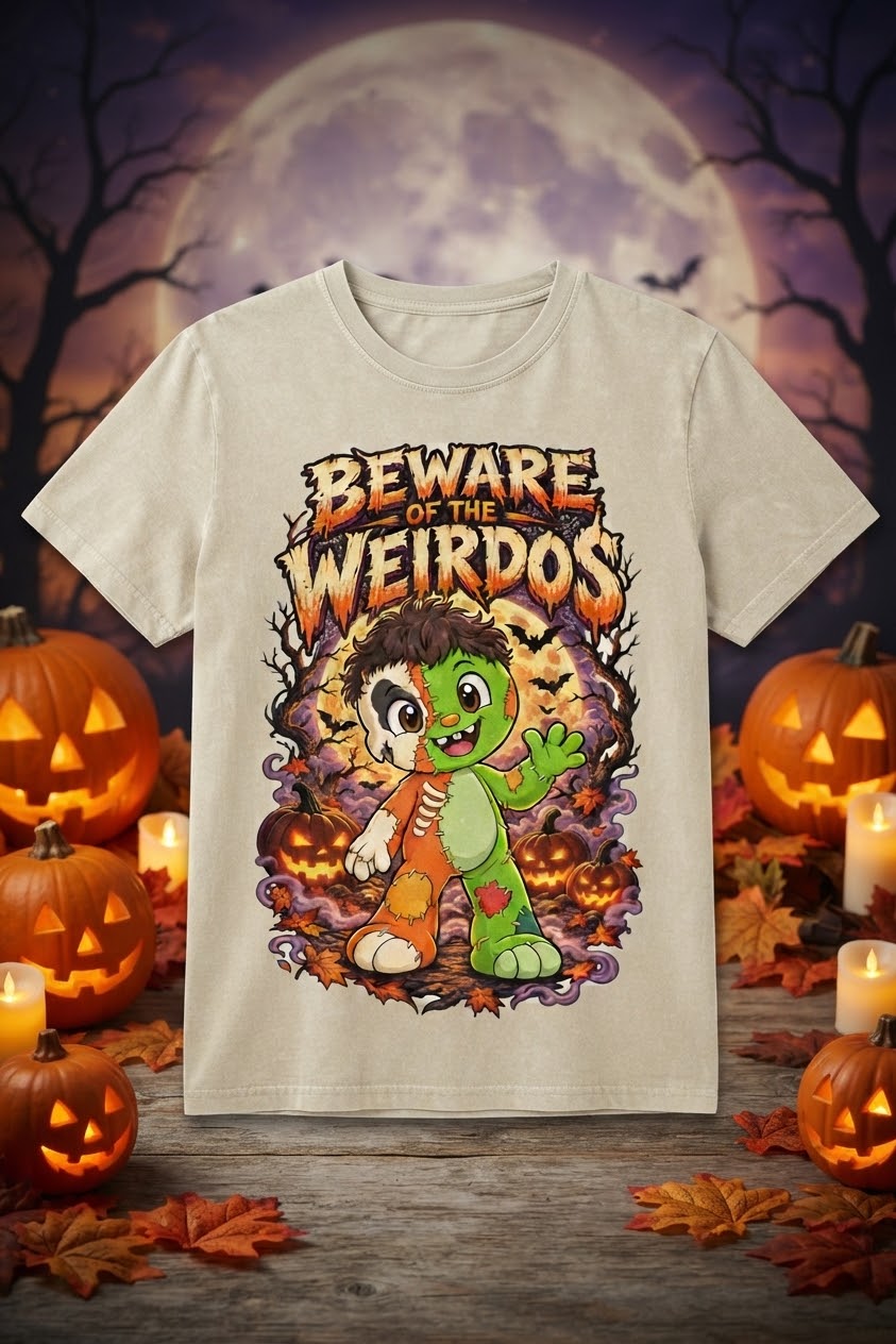 KIDS BEWARE OF THE WEIRDOS Halloween TEE