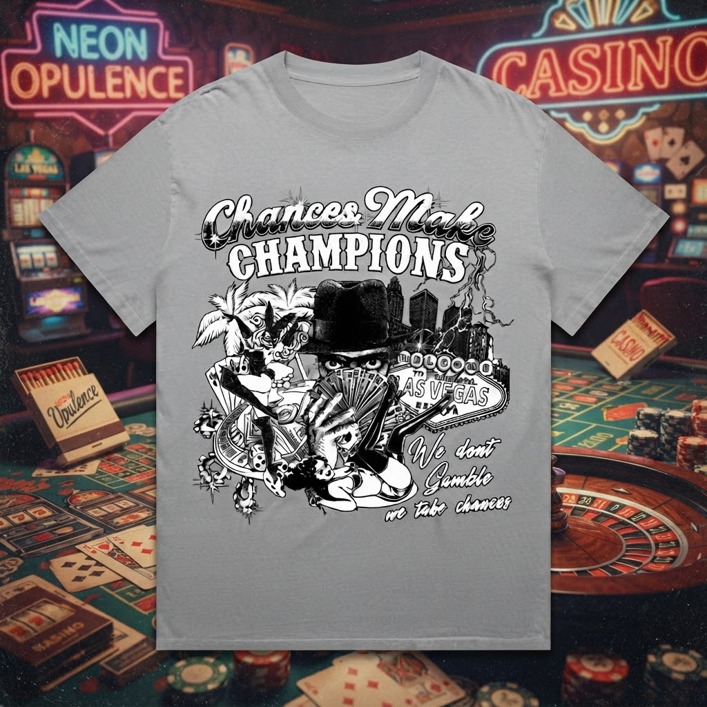 Chances Make Champions – Vegas Nights Heavyweight Tee