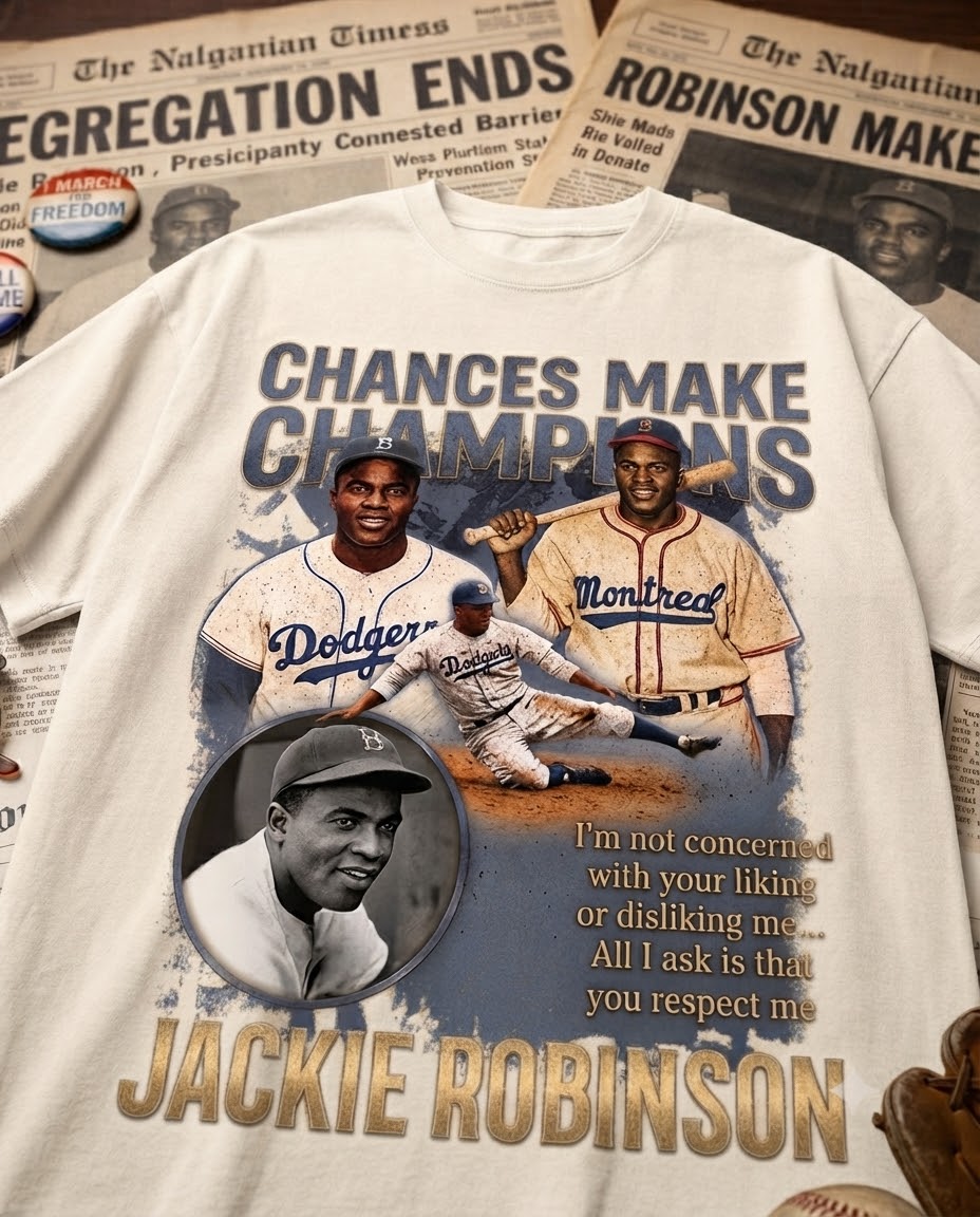 CHANCES MAKE CHAMPIONS x JACKIE ROBINSON VINTAGE TEE